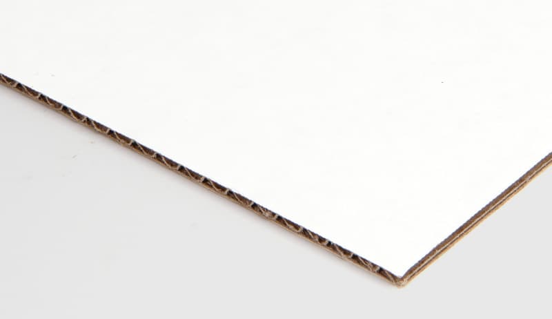 Pure Bleached White Corrugated Board