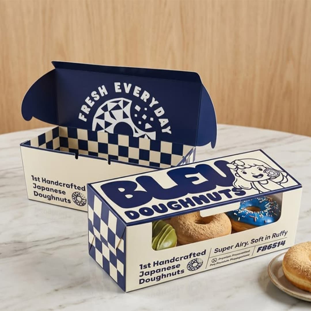 Eco-friendly custom donut boxes