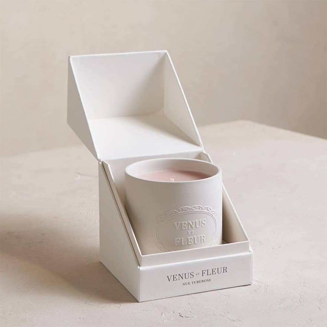 Various sizes of custom candle boxes